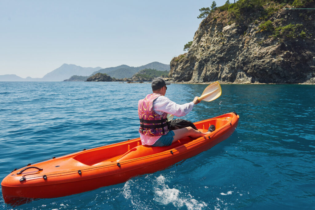 an image of a kayak from a rental fleet