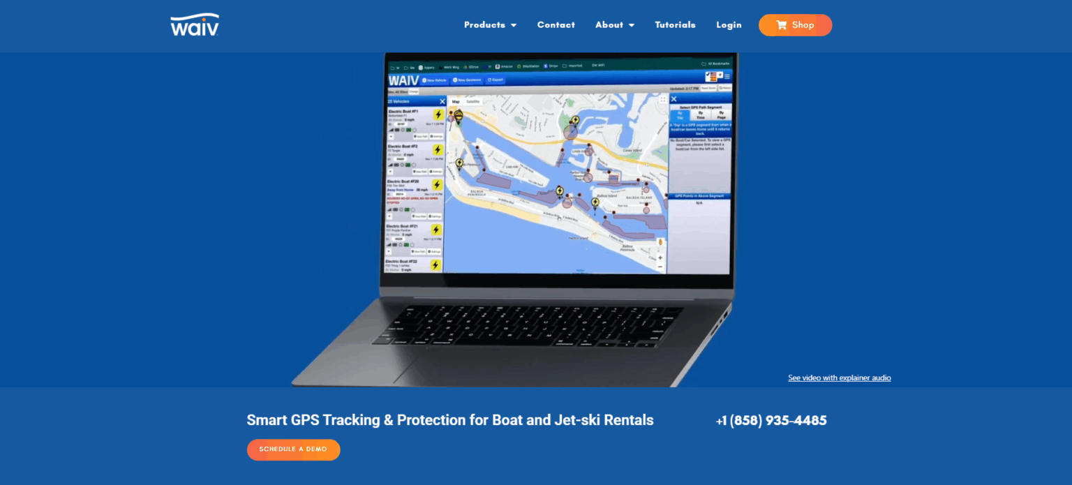 an image of WAIV's website homepage